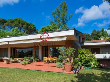 Large villa with garden a few km from Lucca